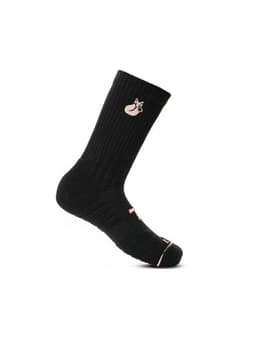 Calcetin Tilki Crew D4 Lehinde Negro/Rosa Tenis Padel 35-38