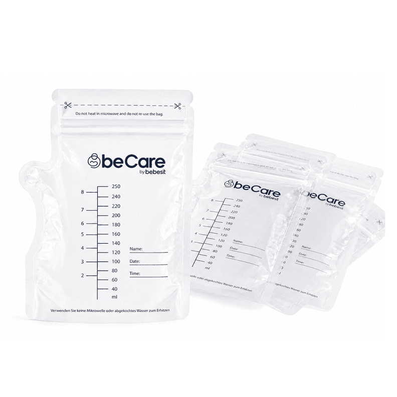 Pack 30 Bolsas Para almacenar Leche Materna 200 Ml Bebesit Blanco