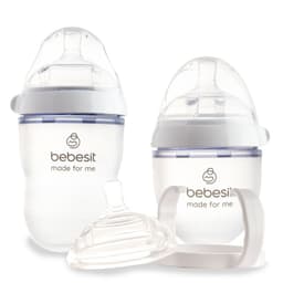 Pack Mamaderas My Cup + Manilla y Tetina Bebesit Blanco