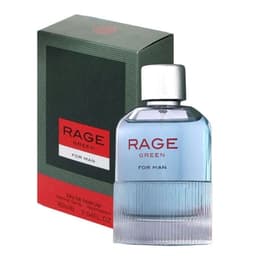 Perfume Fragrance World Rage Green For Man EDP 90 Ml Verde