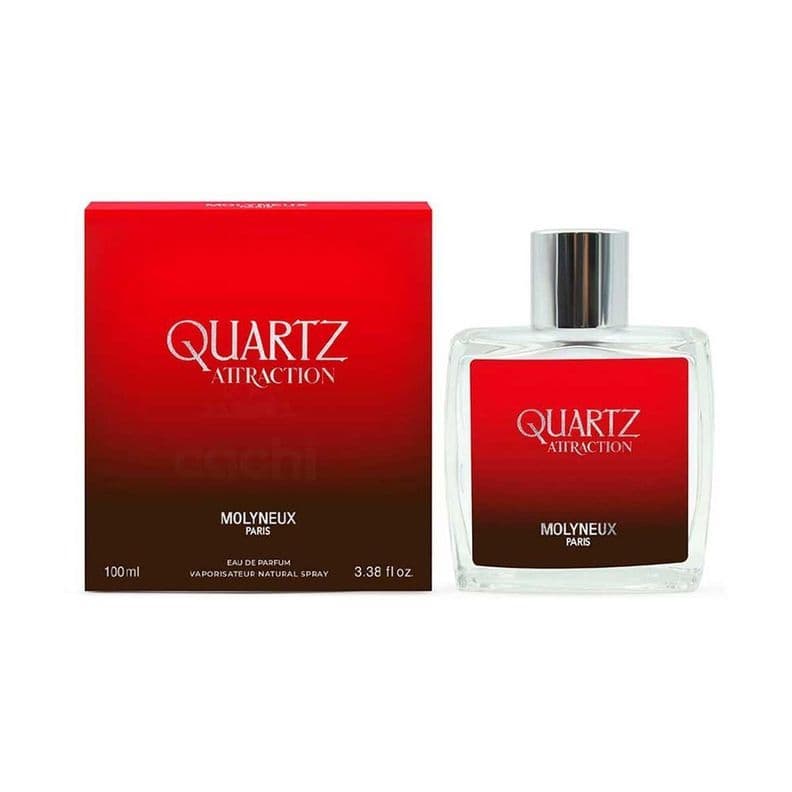 Perfume Molyneux Quartz Attraction EDP 100 Ml Hombres Rojo