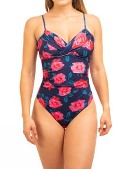 Traje de bano Basic mujer V variedad estampados Azul Marino XL