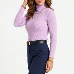 Beatle basico mujer invierno Spandex Lila S-M