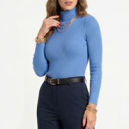 Beatle basico mujer invierno Spandex Celeste S-M