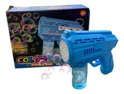 Juguete Pistola De Burbujas El ctrica Recargable Para Ni os Celeste