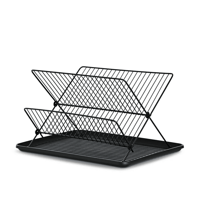 Secaplatos Plegable 34x32x42 cm - Metal Negro