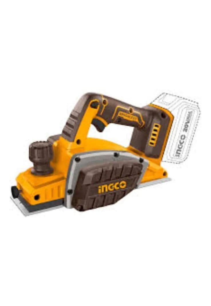 Cepilladora Cepillo Inalambrica Ingco Brushles 20v Crli20401 Naranja Claro 1-2