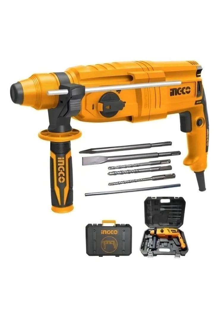 Rotomartillo 800w Ingco Rgh9028 Color Naranja 50 Hz 1-2
