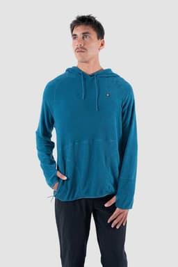 Micropolar Hombre Cipress Hood Petrol Azul Petroleo L