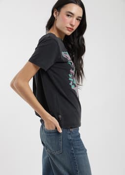 Polera Mujer Diseno Algodon Negro M
