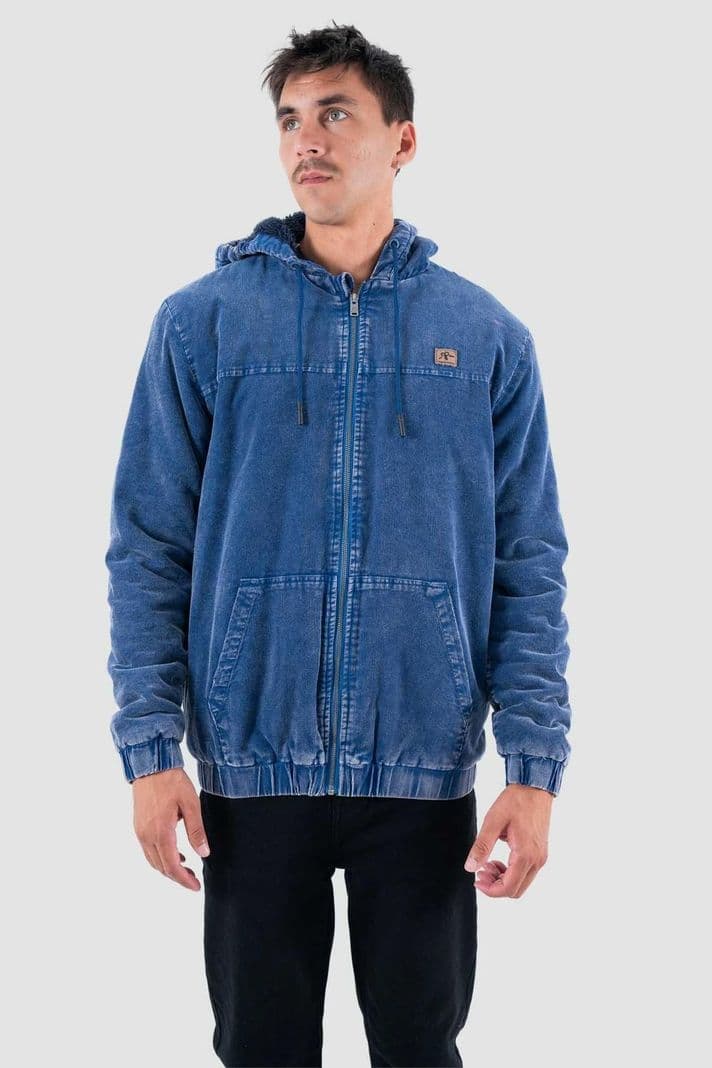 Chaqueta Hombre Corduroy Full Zip Azul Azul Oscuro XS
