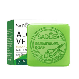 Jabon de Aloe Vera y Aceites Esenciales Sadoer Hidratante y Control Grasa Facial Corporal 100 g