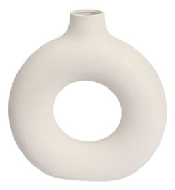 Jarron Florero Ceramica Blanca Decoracion Moderna 15,5cm Jhn