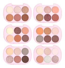 Paq 24 Paletas Sombras Neutras Textura Suave Difuminado ALJ Blanco