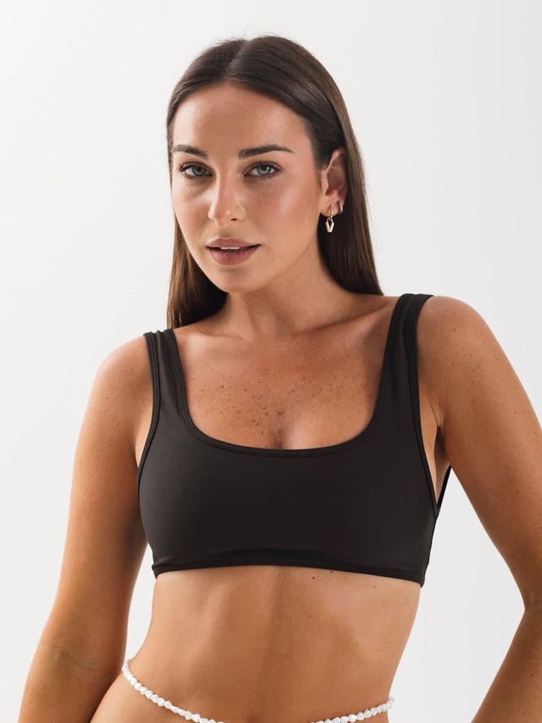 Top de Bikini Daikiri Mujer Deportivo Ajustable Negro Filtro UV50+ S