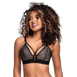 SOSTEN BRALETTE CON ENCAJE ROMANTICO Negro 38B