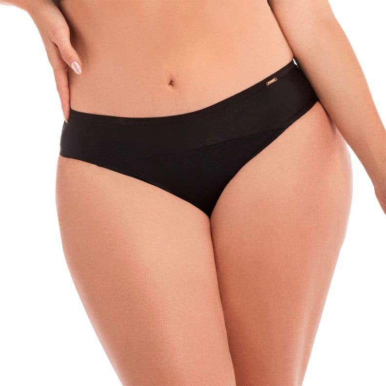 CALZON BIKINI CON PIERNA SIN COSTURAS Negro M