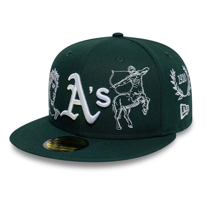 Gorra 59Fifty MLB Oakland Athletics Mythical Pack Verde-60895347-800 7 5/8