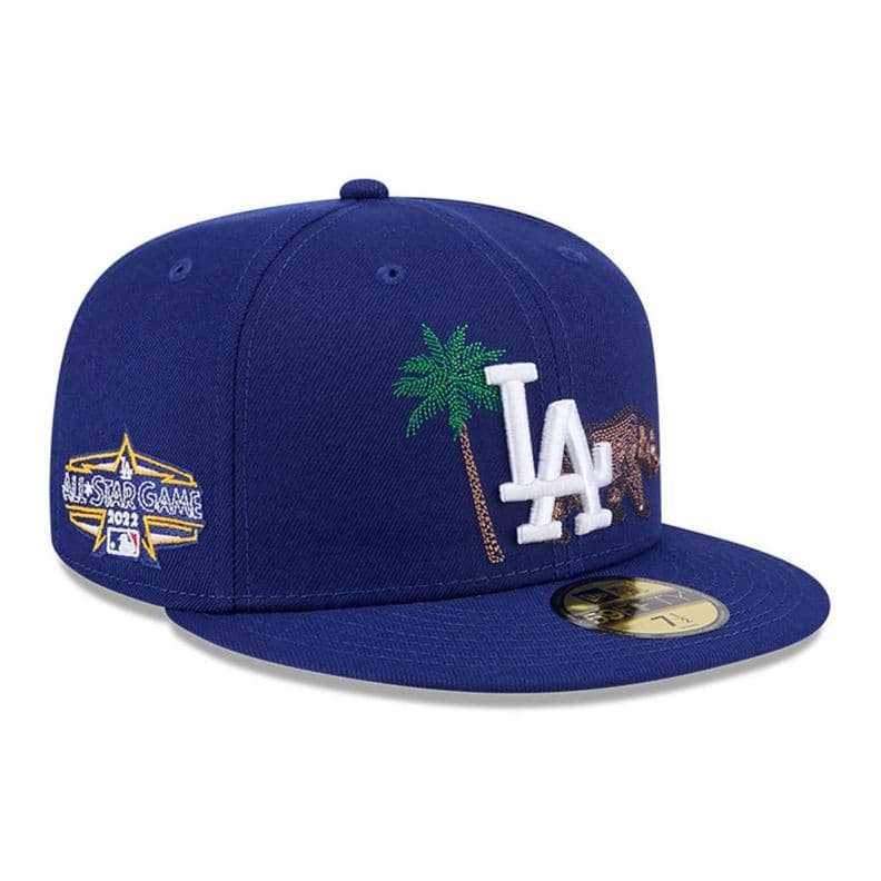 Gorra 59Fifty Los Angeles Dodgers MLB State Stitch Dk Blue - 60641262 Azul Oscuro 7 1/2