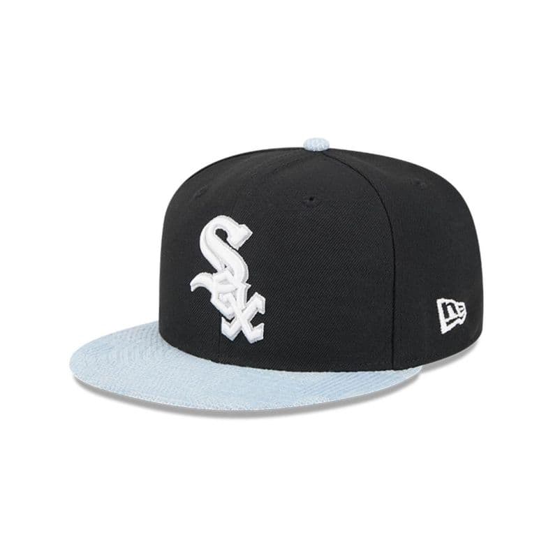 Gorra 59Fifty Chicago White Sox MLB Patch Denim Negro - 60579312 7