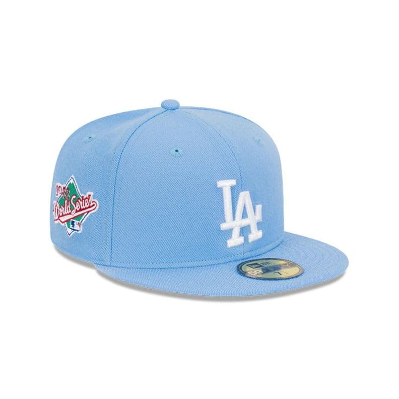 Gorra 59Fifty Los Angeles Dodgers World Series Pastel Blue - 60293237 Azul 7