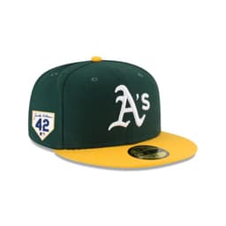 Gorra Oakland Athletics MLB 59Fifty Jackie Robinson Green Verde 7 3/8