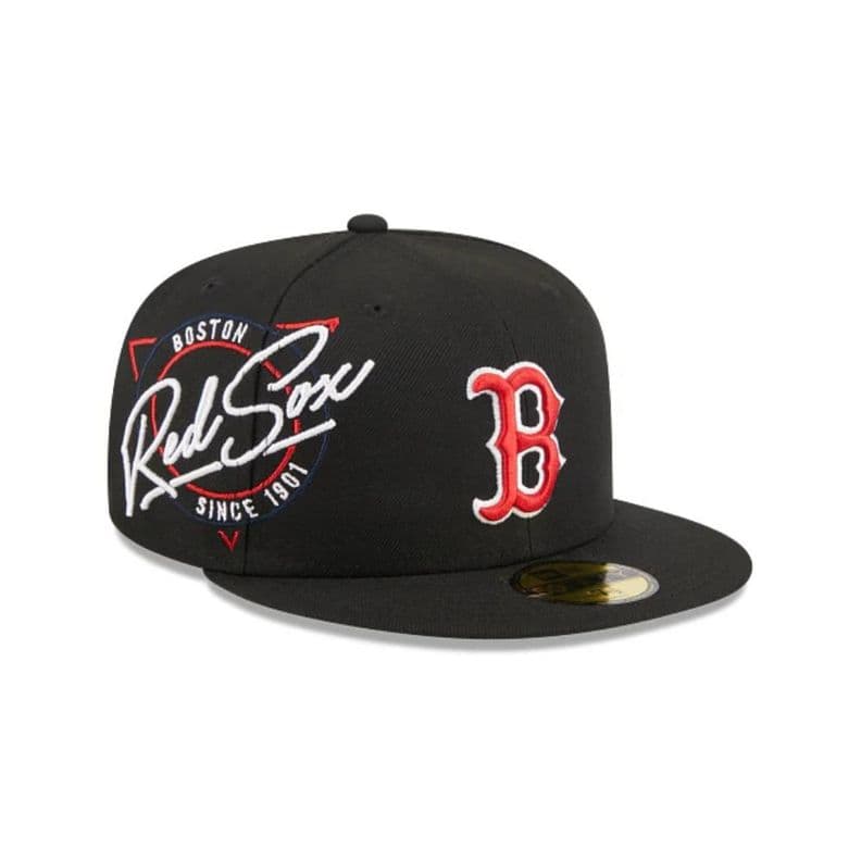 Gorra 59Fifty MLB Boston Red Sox Neon Negro - 60366943 7 1/2