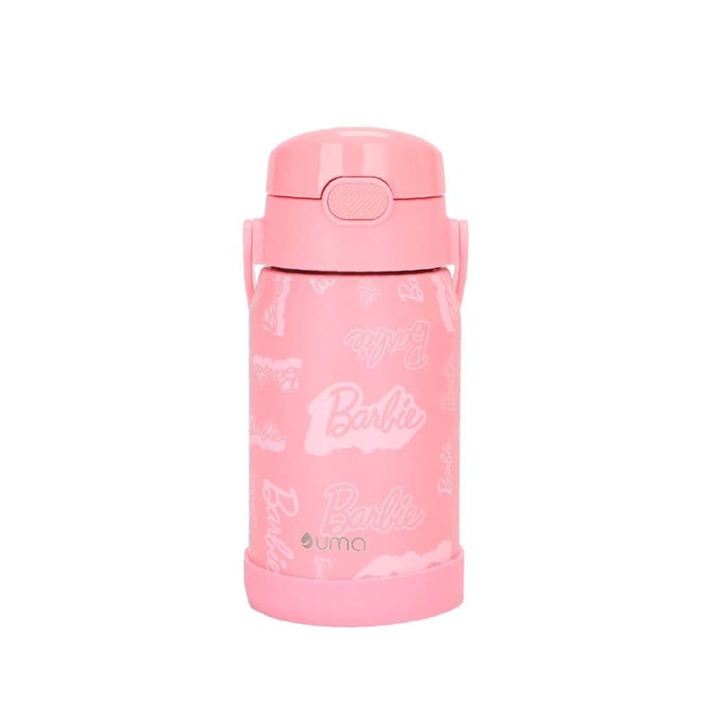 Botella Termica Ninos Barbie 450ml Acero Inox UMA Rosado