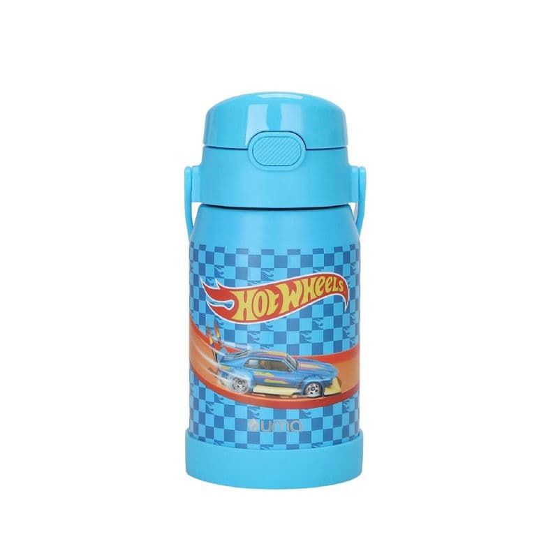 Botella Termica Ninos Hot Wheels Race 450ml Acero Inox UMA Azul