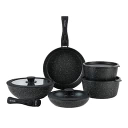 Bateria de Cocina Antiadherente Oxford Granito 15pcs Simplit Negro
