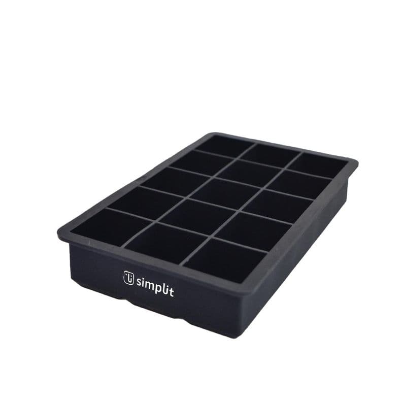 Cubeta de Hielo Silicona 15 Hielos Simplit Negro