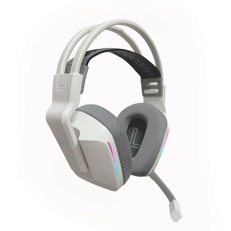 Audifono Gamer Inalambrico Zenit Elite Bluetooth Rgb Bl Levo Blanco