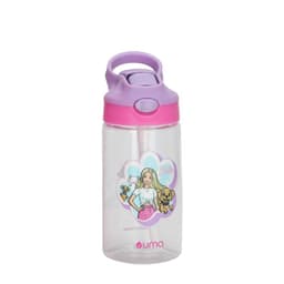 Botella Agua Ninos Barbie & Pets 420ml con Bombilla UMA Morado