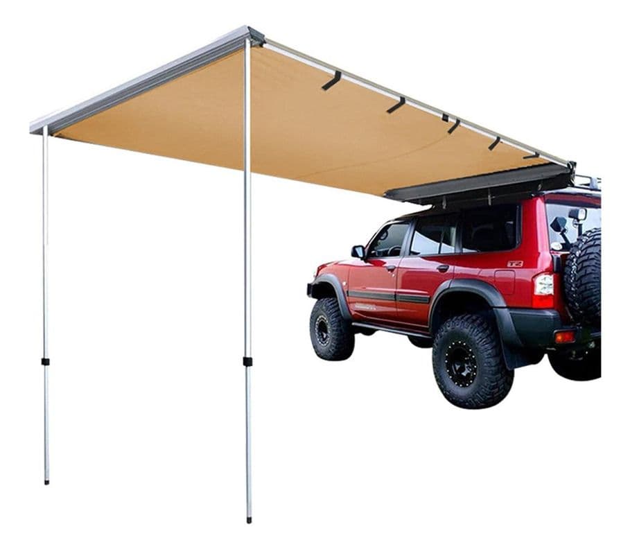 Toldo Camping Lateral Para Auto Techo Xroad Beige