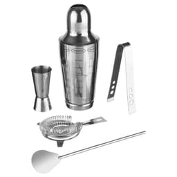Set Cocteleria 5 Piezas Acero Inox Secret de Gourmet Negro