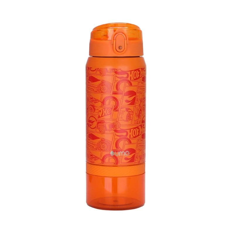 Botella Termica Ninos Hot Wheels Comic 2 en 1 590ml Acero Inox UMA Naranjo