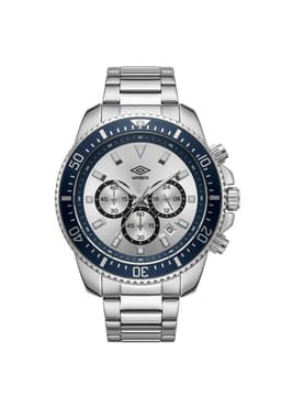 Reloj Analogo Hombre Umbro Plus Plateado UMBP-1500-104