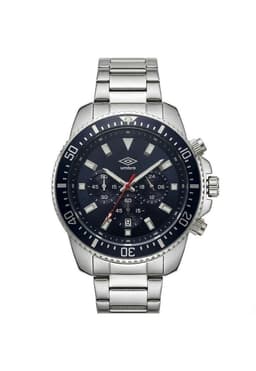 Reloj Analogo Hombre Umbro Plus Plateado UMBP-1500-103