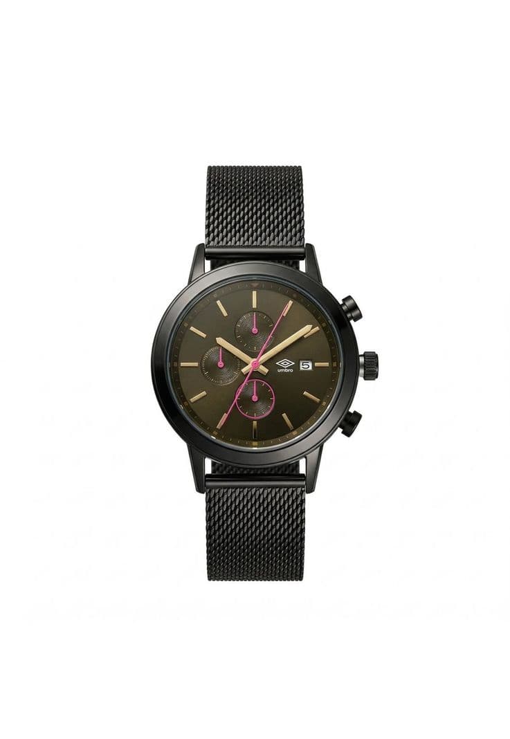 Reloj Analogo Hombre Umbro Plus Negro UMBP-1500-199