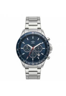 Reloj Analogo Hombre Umbro Plus Plateado UMBP-1500-156