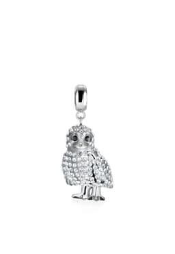 Charm Bering Polarowl-1 Plateado Plata