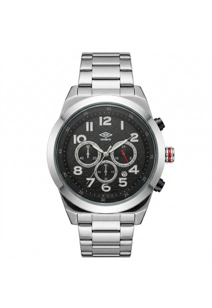 Reloj Analogo Hombre Umbro Plus Plateado UMBP-1500-122