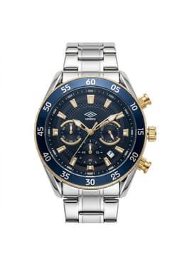 Reloj Analogo Hombre Umbro Plus Plateado UMBP-1500-181