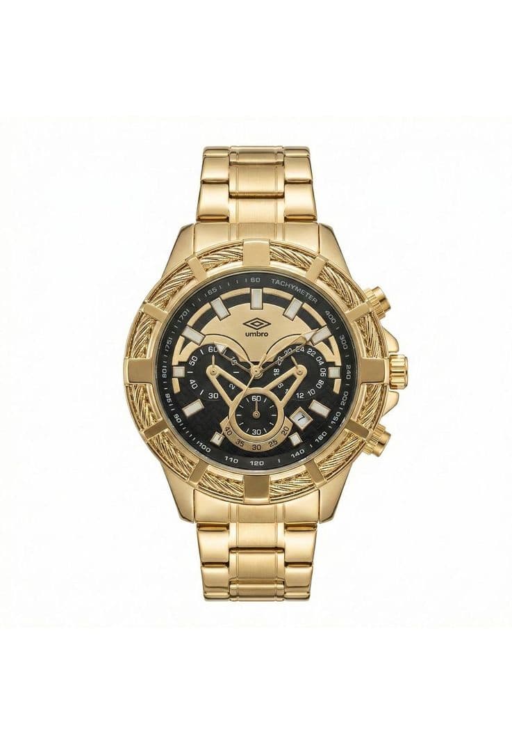Reloj Analogo Hombre Umbro Plus Dorado UMBP-1500-67