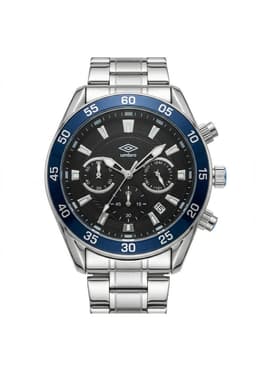 Reloj Analogo Hombre Umbro Plus Plateado UMBP-1500-182