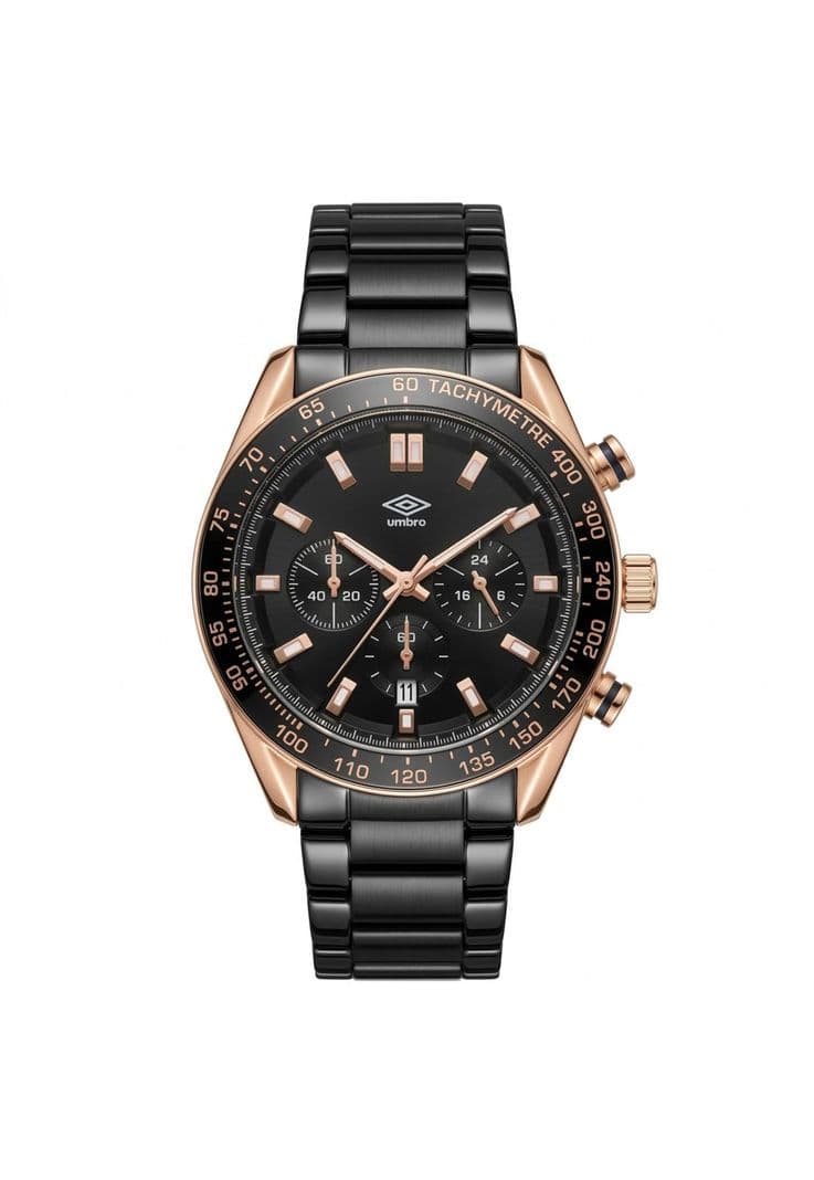 Reloj Analogo Hombre Umbro Plus Negro UMBP-1500-117