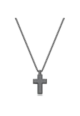 Collar Brosway Plomo Hombre BUL56 Plata