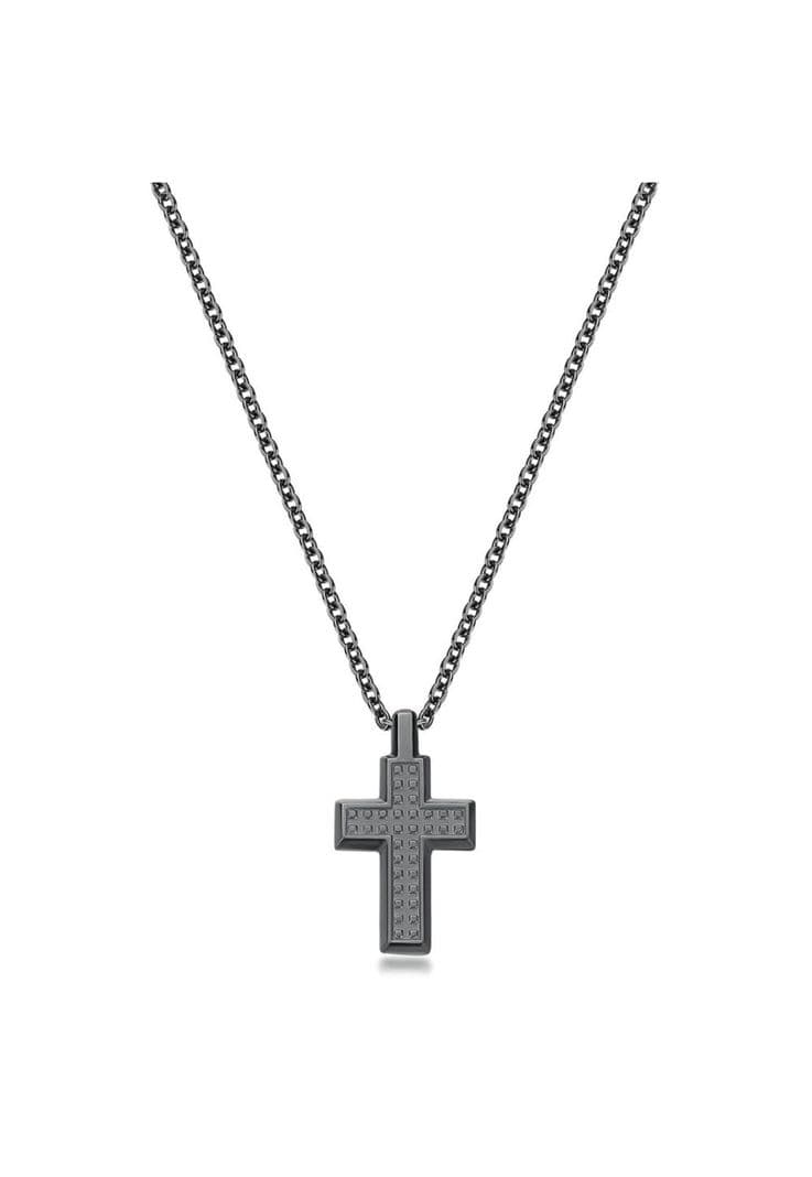 Collar Brosway Plomo Hombre BUL56 Plata