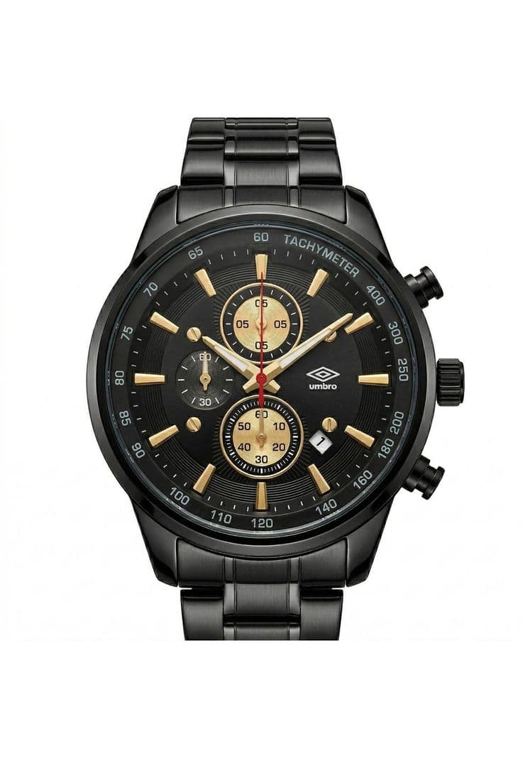 Reloj Analogo Hombre Umbro Plus Negro UMBP-1500-177