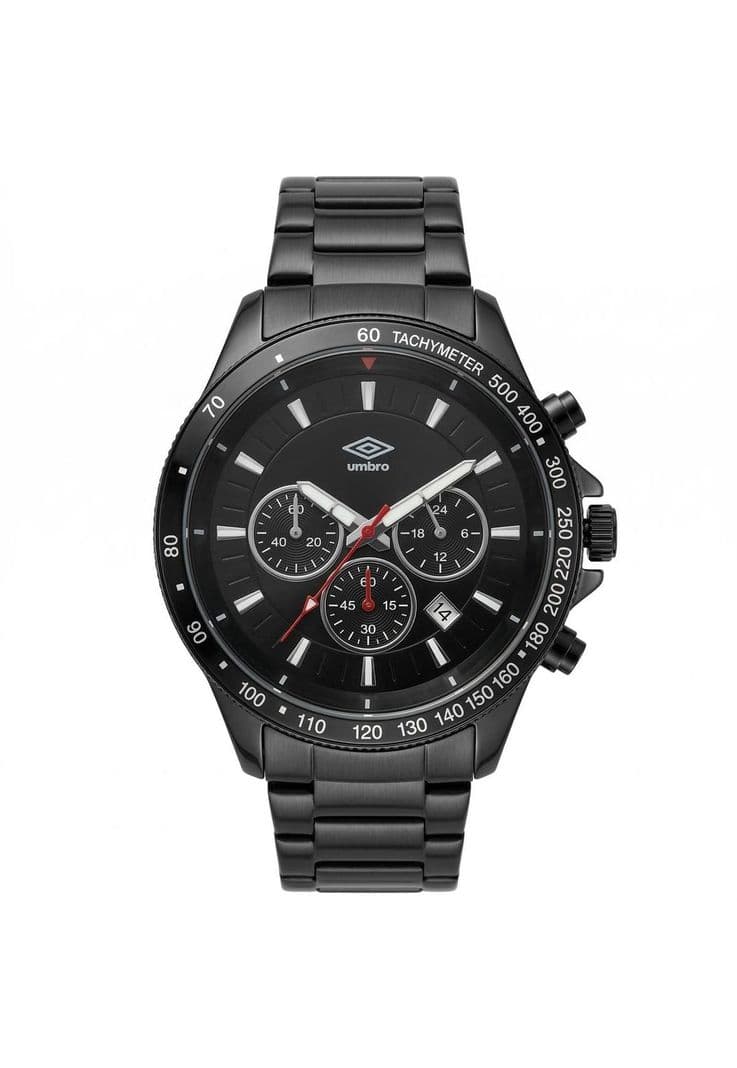 Reloj Analogo Hombre Umbro Plus Negro UMBP-1500-158
